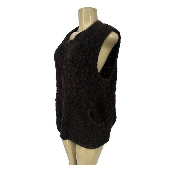 Tabask Medium Women ZIP Up Handmade Peruvian Alpaca Blend Sweater Cardigan 2-4 - Picture 2 of 9